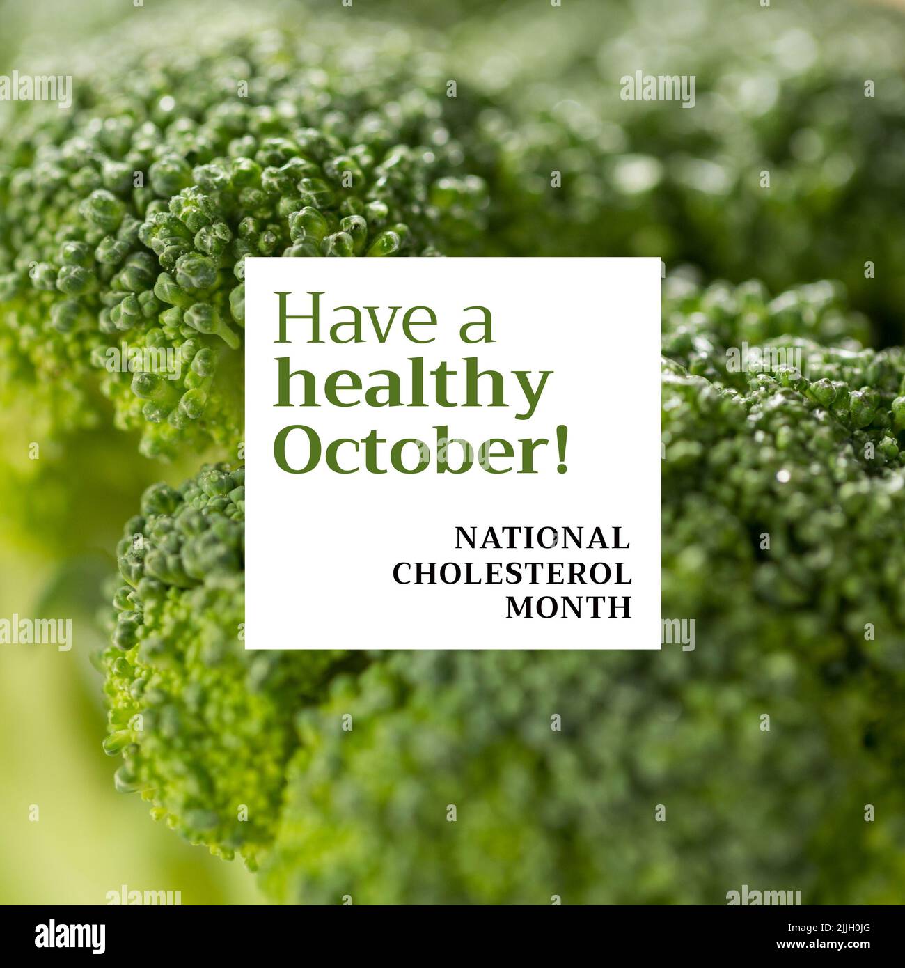 Immagine di avere un ottobre sano su broccoli Foto Stock