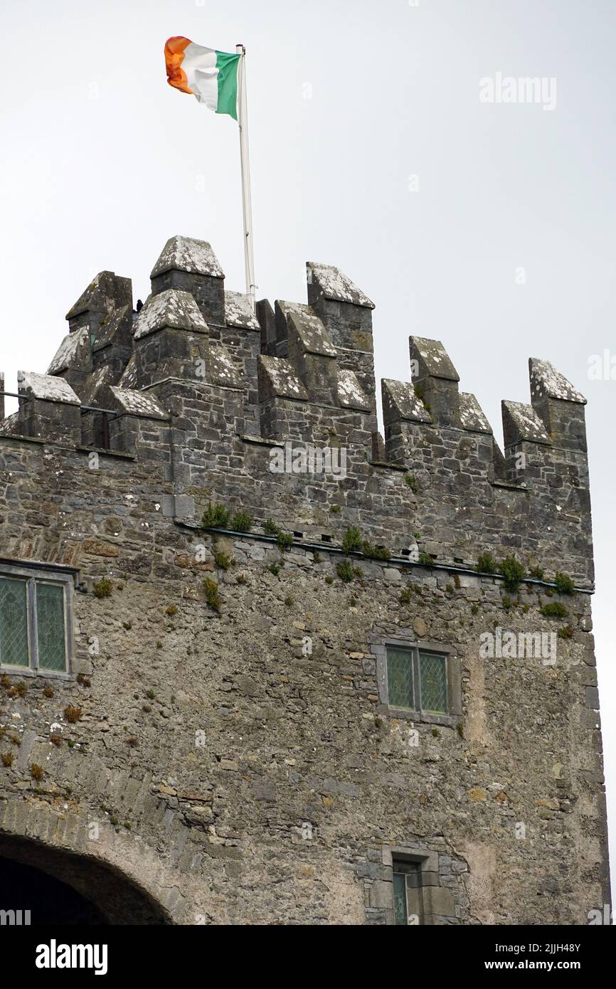 Castello di Bunratty, Caisleán Bhun Raith, Bunratty Village, Bun na Raite, Clare County, Irlanda, Éire, Irland, Írország, Europa Foto Stock