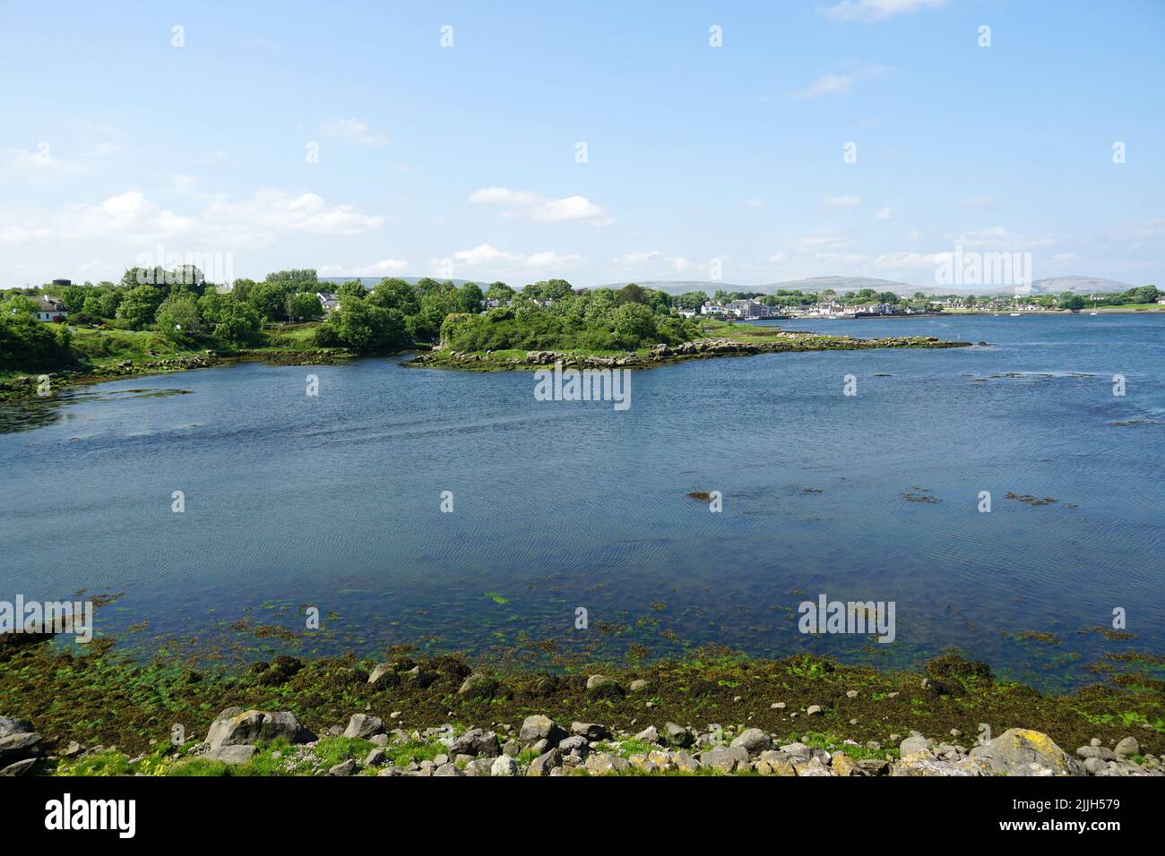 Galway Bay, Loch Lurgain o Cuan na Gaillimhe, contea di Galway, Irlanda, Éire, Irland, Írország, Europa Foto Stock
