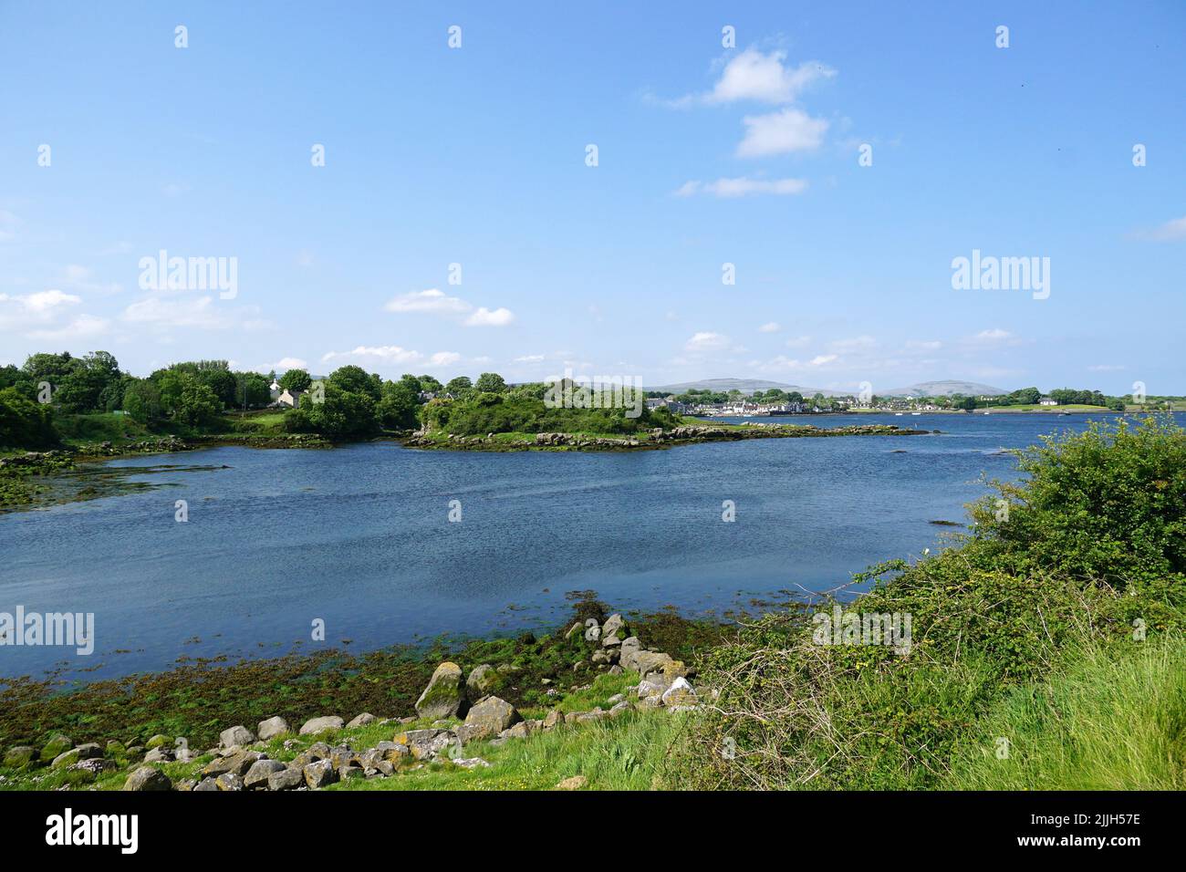Galway Bay, Loch Lurgain o Cuan na Gaillimhe, contea di Galway, Irlanda, Éire, Irland, Írország, Europa Foto Stock