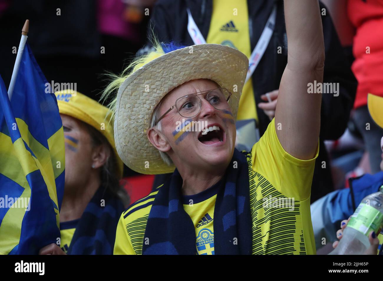 Durante la partita UEFA Women European Championship tra Inghilterra Women e Svezia a Bramall Lane, Sheffield, martedì 26th luglio 2022. (Credit: Mark Fletcher | MI News) Credit: MI News & Sport /Alamy Live News Foto Stock