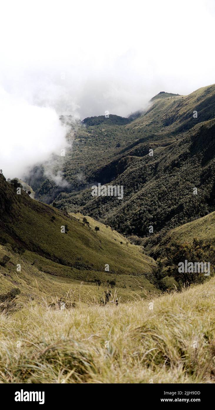 Splendida vista sul Monte Merbabu Foto Stock