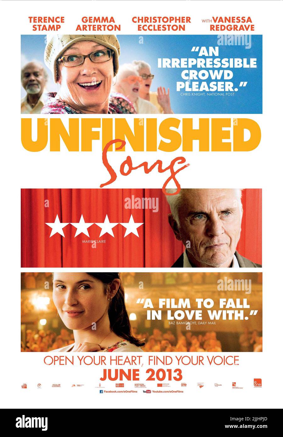 VANESSA REDGRAVE, Terence Stamp, Gemma Arterton POSTER, canzone per Marion, 2012 Foto Stock