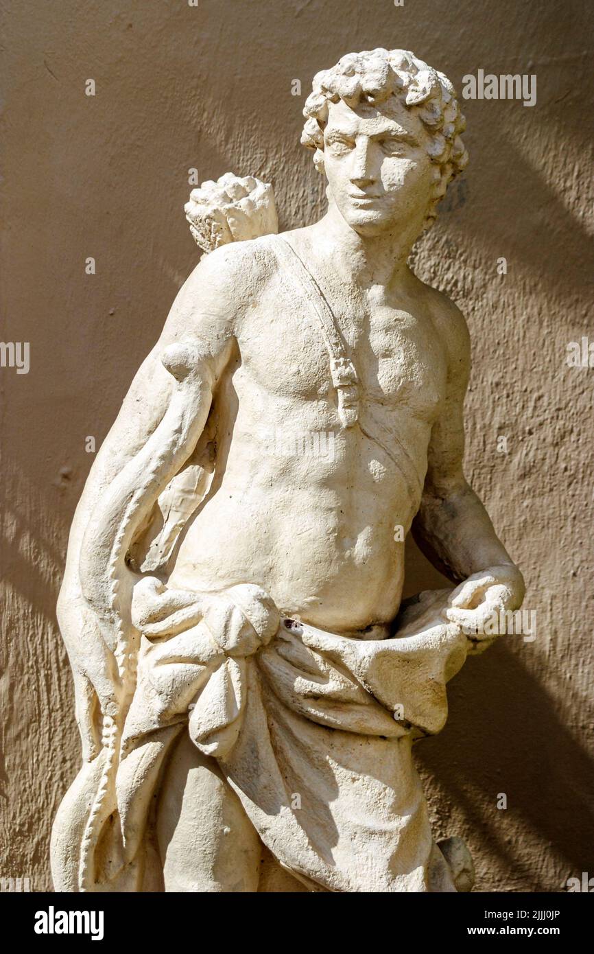Miami Beach Florida, statua greca romana arte pubblica arte scultura classica Foto Stock