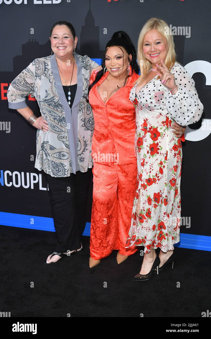 Camryn Manheim, Tisha Campbell-Martin e Caroline Rhea Foto Stock