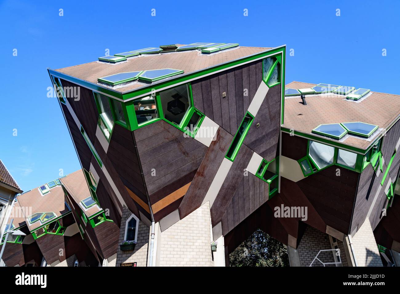 helmond, paesi bassi, 14 luglio 2022, experimental housing complex kubuswoningen Foto Stock