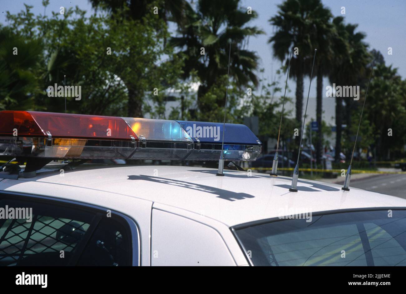 San Diego Police Department Cruiser Light bar Foto Stock