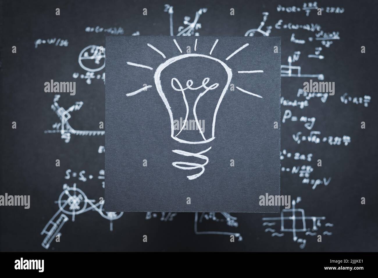 lampada idea invenzione eureka ricerca scientifica Foto Stock