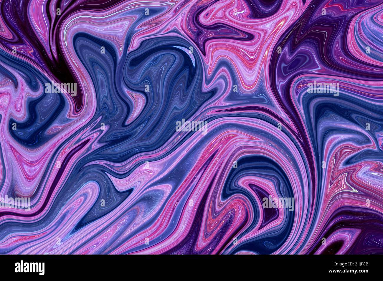 Viola Blu Galaxy metallo Abstract marmo liquido, elegante trama sfondo. Sfondo lussuoso, semplice e moderno, marmo liquido disegno pittura astratta Foto Stock