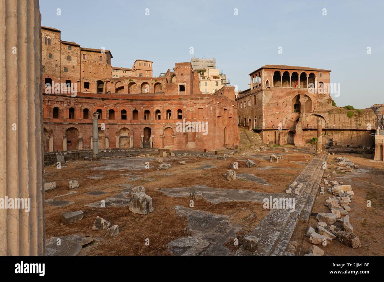 ROM, Forum Romanum, Trajansforum und Trajansmärkte // Roma, Forum Romanum, Foro Traiano e mercati Traiani Foto Stock