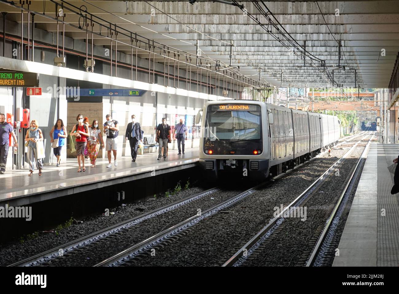 ROM, U-Bahn, Stazione Garbatella // Roma, Metropolitana, Stazione Garbatella Foto Stock