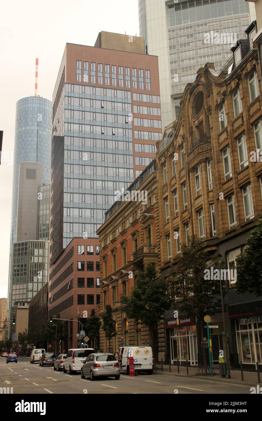 L'ambiente urbano nella città di Francoforte in Germania Foto Stock