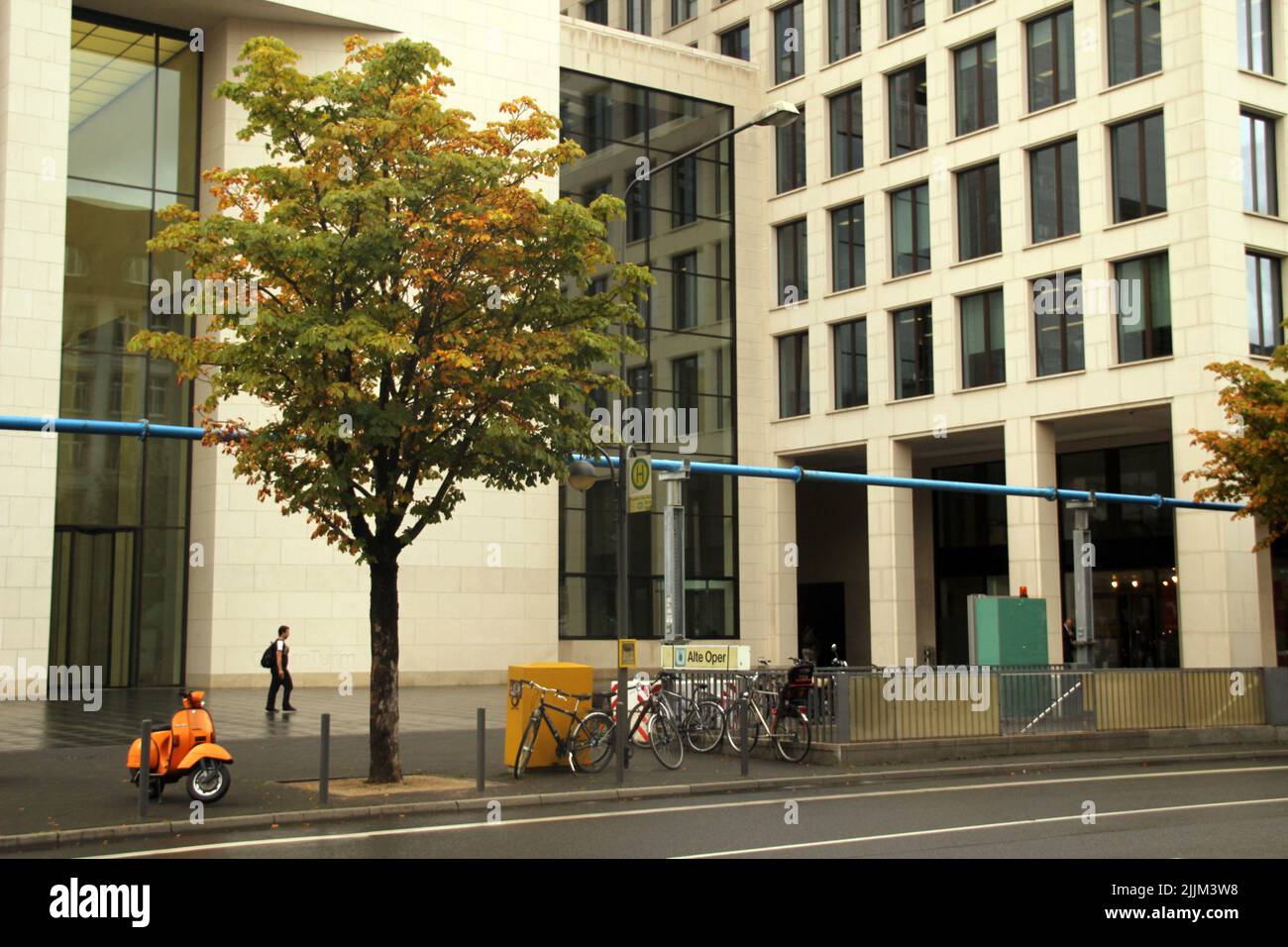 L'ambiente urbano nella città di Francoforte in Germania Foto Stock