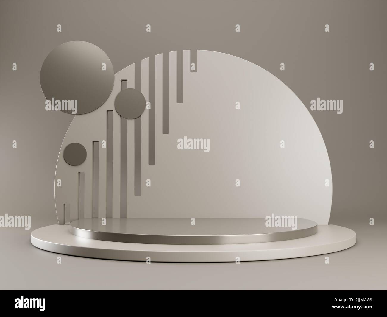 Il rendering 3D dello sfondo del display per il contenuto. Foto Stock