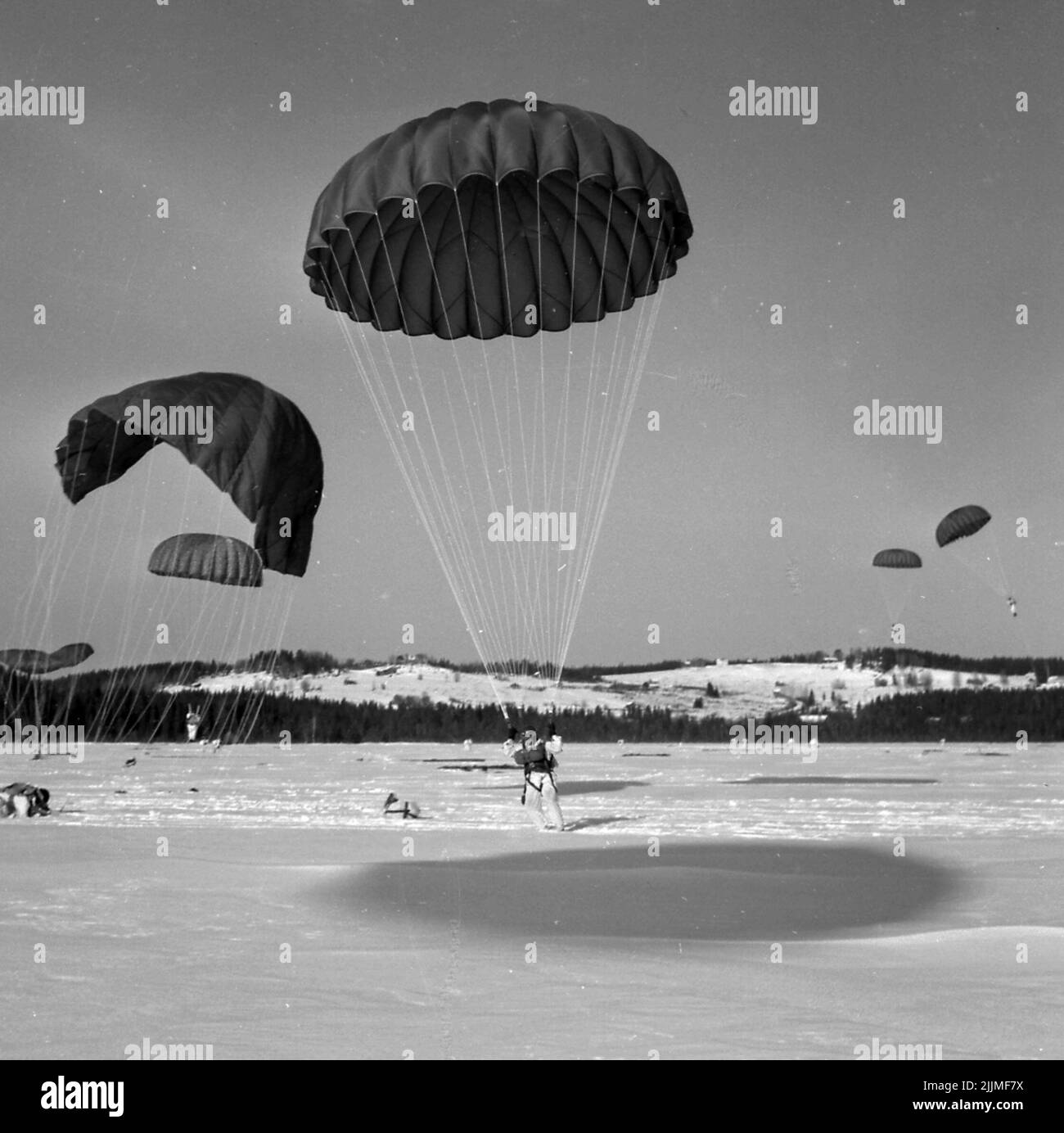 Frame School a Karlsborg 1958.hopping Foto Stock