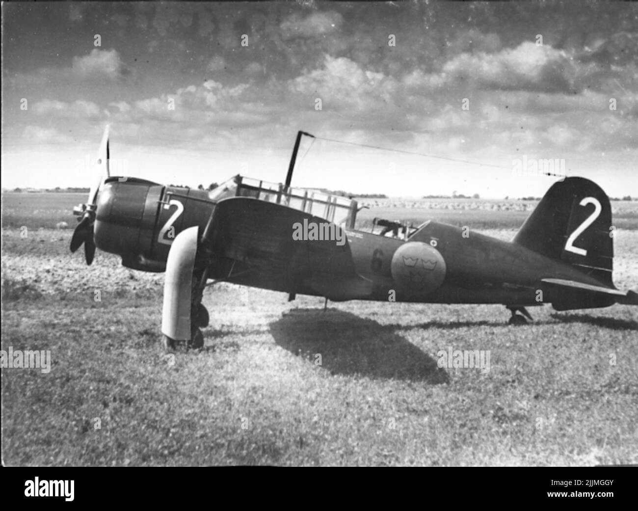 F6 Karlsborg. Velivolo F 6-2. Venduto nel 1947 in Etiopia. Foto Stock
