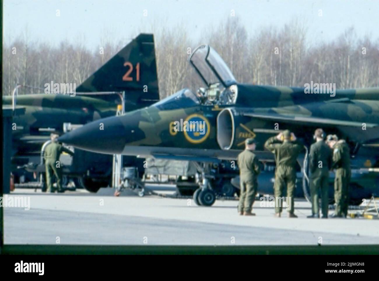 F6 Karlsborg. Chiarimento dell'aeromobile. Foto Stock