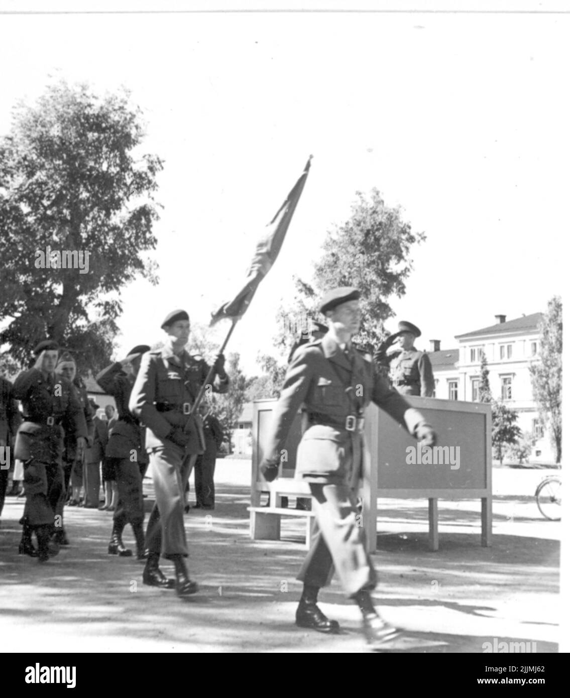 La scuola dei paracadutisti di Karlsborg 1952-1953. Foto Stock