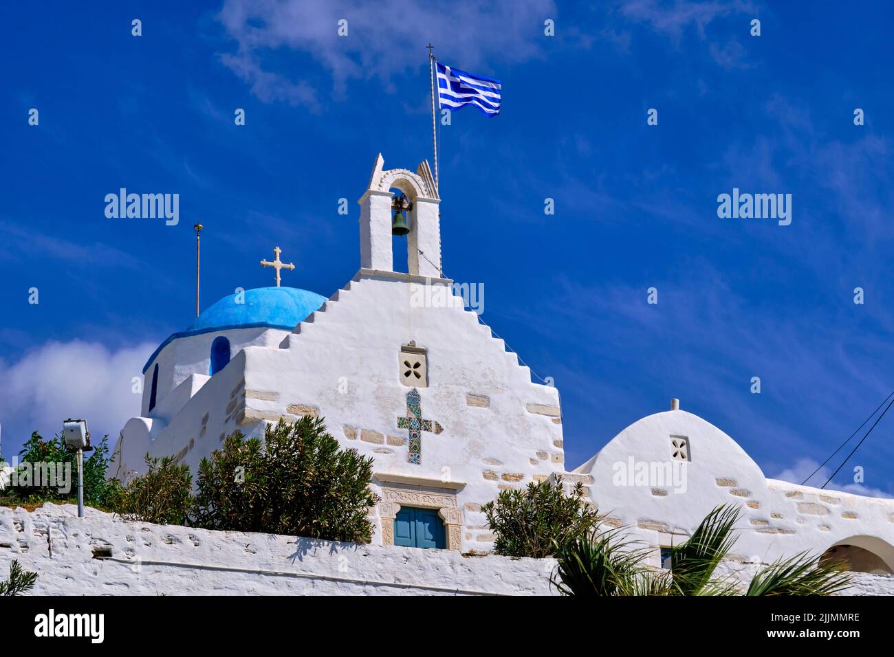 Grecia CICLADI, isola di Paros, Parikia (Hora), chiesa duecentesca Foto Stock