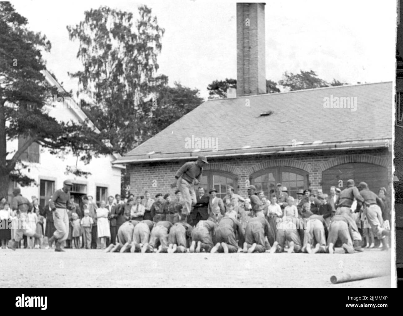 I paracadutisti di Karlsborg all'inizio del 1950s. Foto Stock