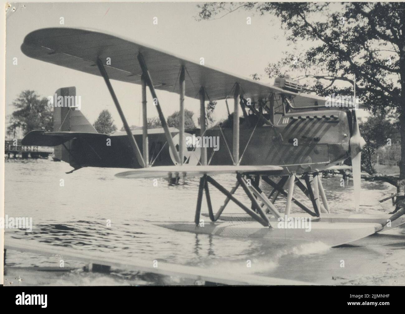 Il volo a Karlsborg prima del F6. S25H per il traino di obiettivi aerei per l'artiglieria nel 1928. Foto Stock