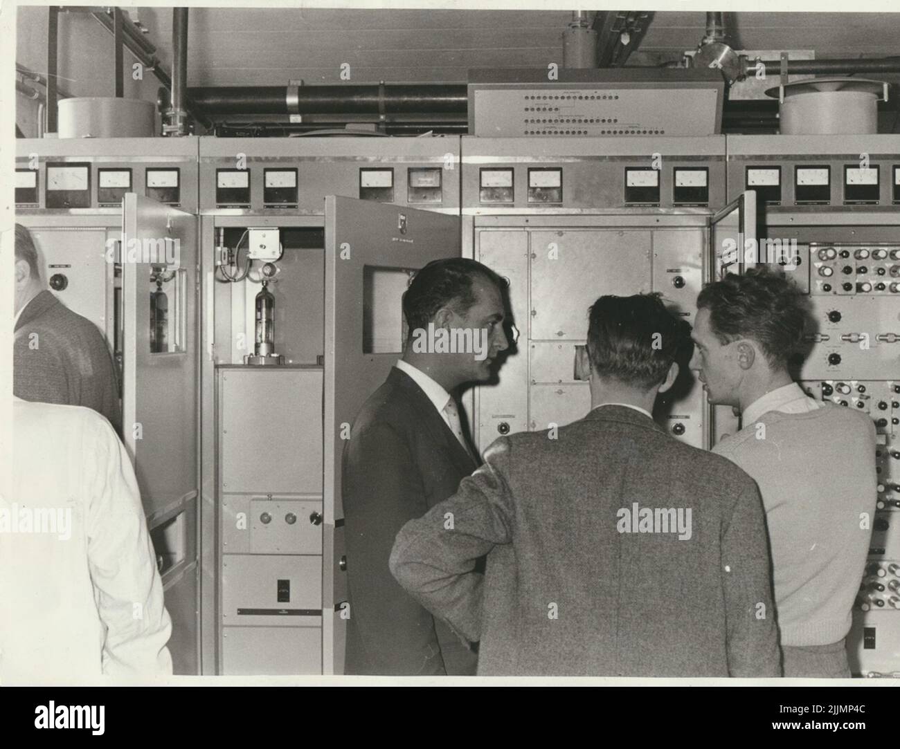 Stazione FM TV a Billingen, Skövde, metà 1950s. Sentito dall'inizio alla zona di responsabilità della stazione radio di Karlsborg. Foto Stock