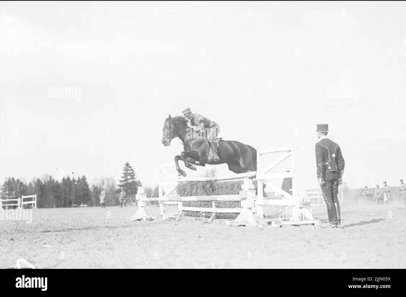 La gara di primavera 1931 di Lho nel campo sud. Foto Stock