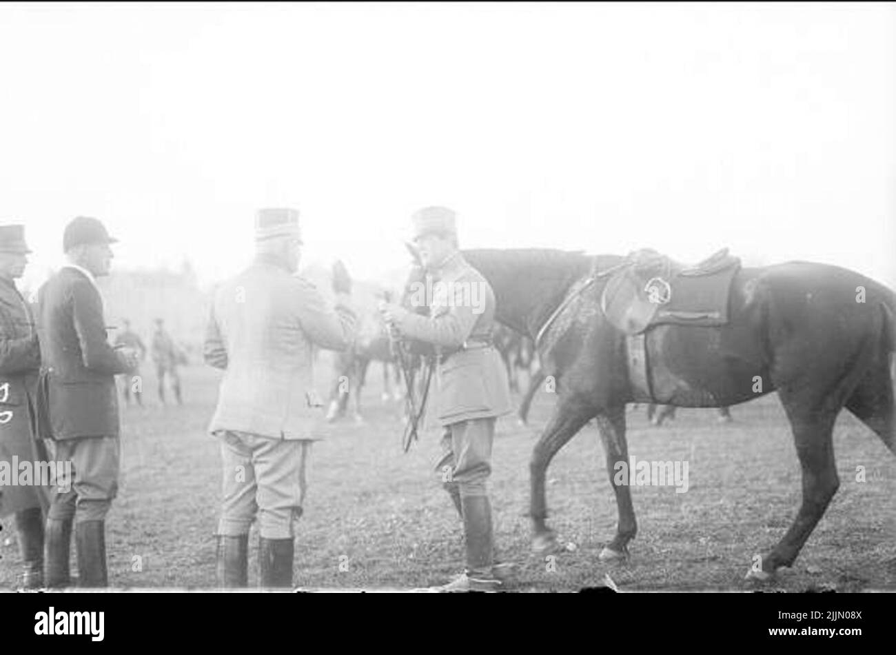I ramoscelli Grank sono distribuiti a 'Halali' dopo aver completato la caccia. Foto Stock