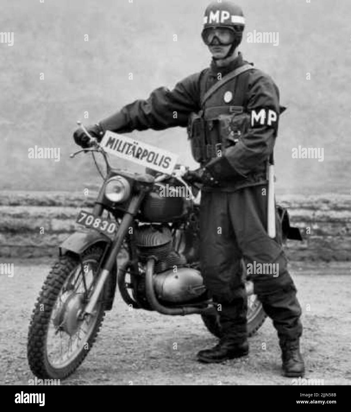 Polizia militare K 3, Skövde nel 1963 Foto Stock