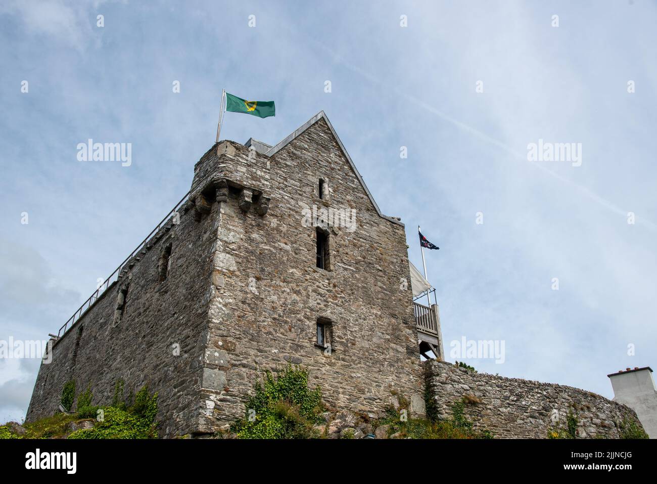 Costruzione del castello di Dunasead o del castello di Baltimora nel conte occidentale Cork Irlanda Foto Stock