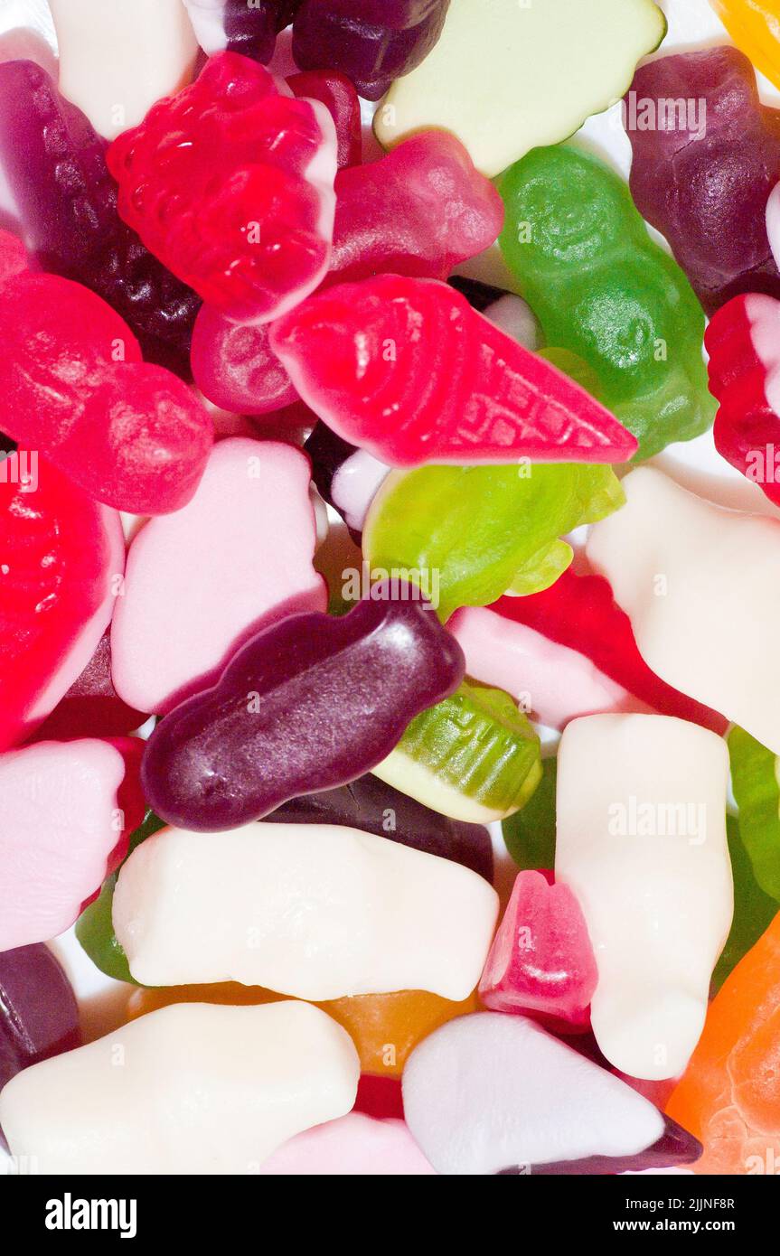 Quantità quantità quantità lotti diversi Haribo Supermix Condividi dolci Conectionary Foto Stock