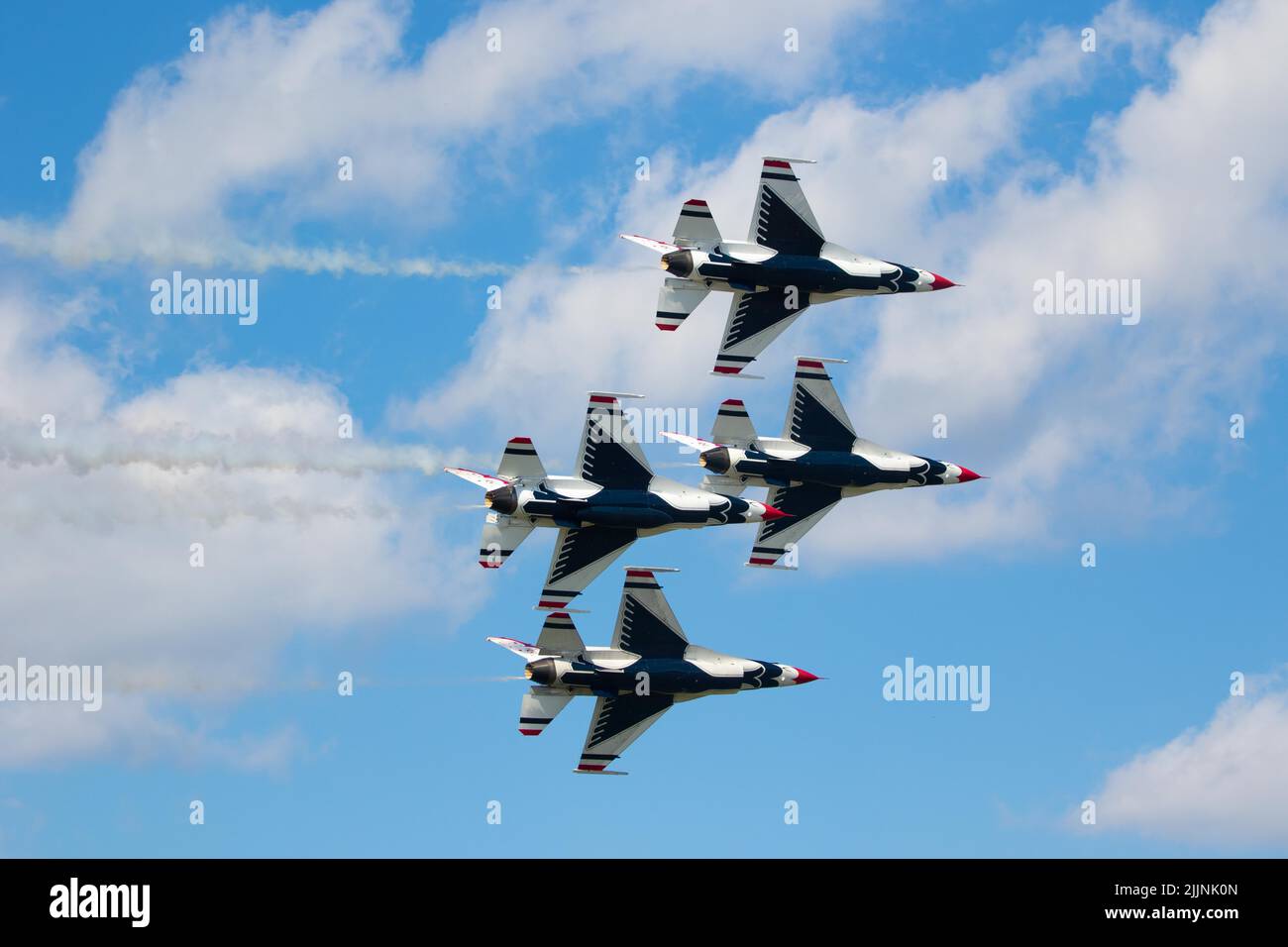 Il U.S. Air Force Thunderbirds all'Air Show 2021 Sanford Florida Foto Stock