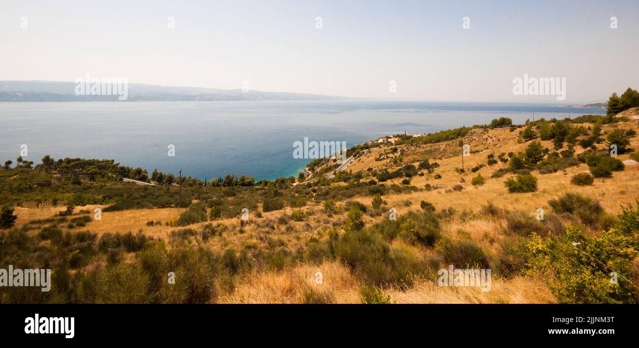 Una bella vista panoramica della Croazia Foto Stock