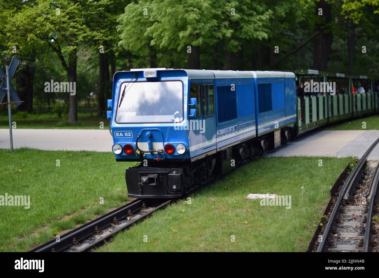 La ferrovia del Parco di Dresda nel Grand Garden Foto Stock