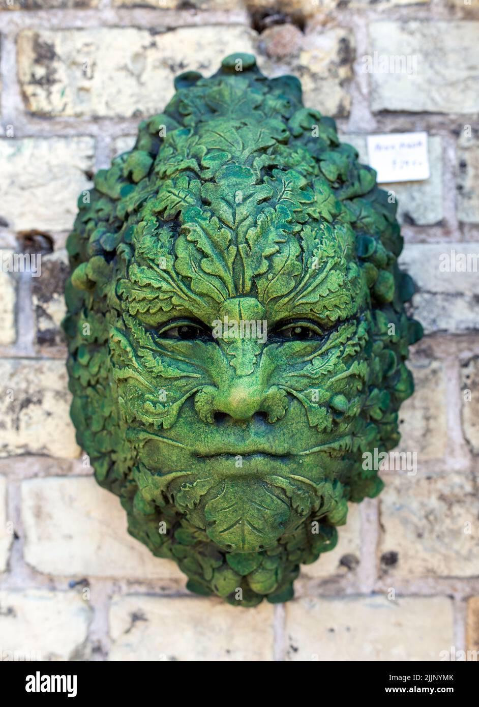 L'uomo Verde affronta in Rye East Sussex Foto Stock