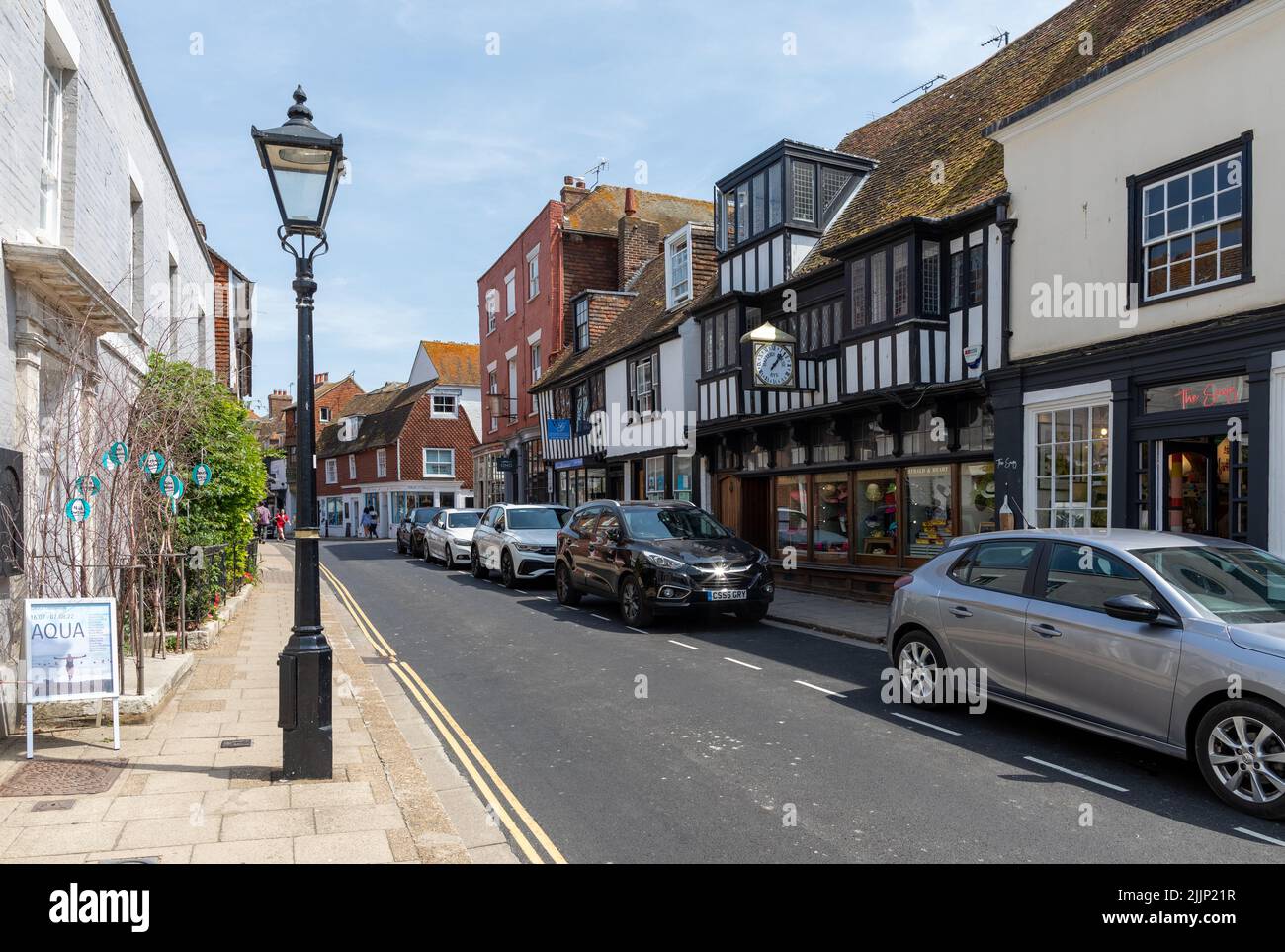 The High Street Rye East Sussex Foto Stock