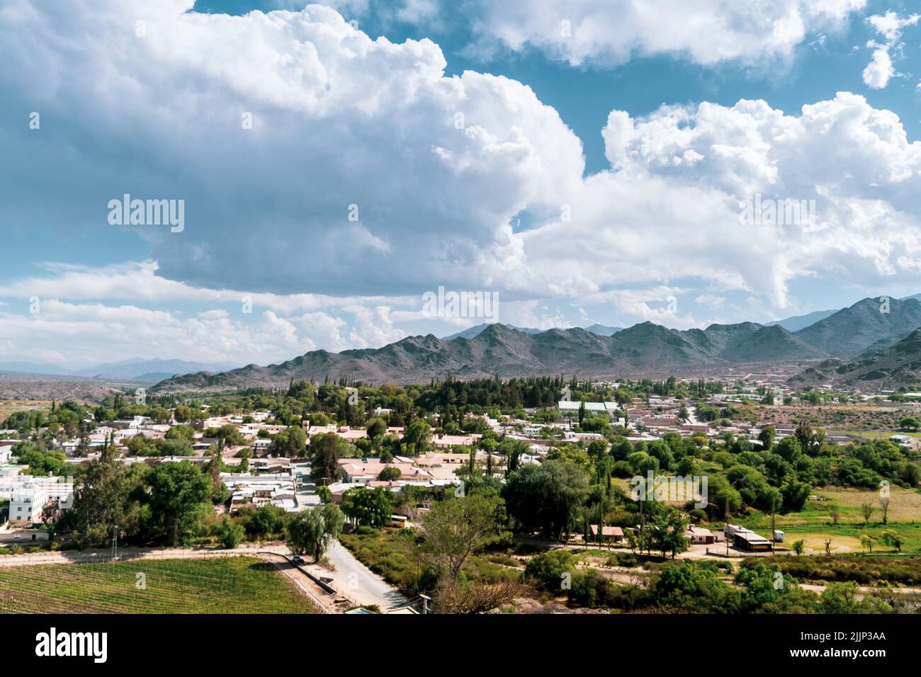 Una bella vista di una località rurale Akusha nella Repubblica di Dagestan, Russia Foto Stock