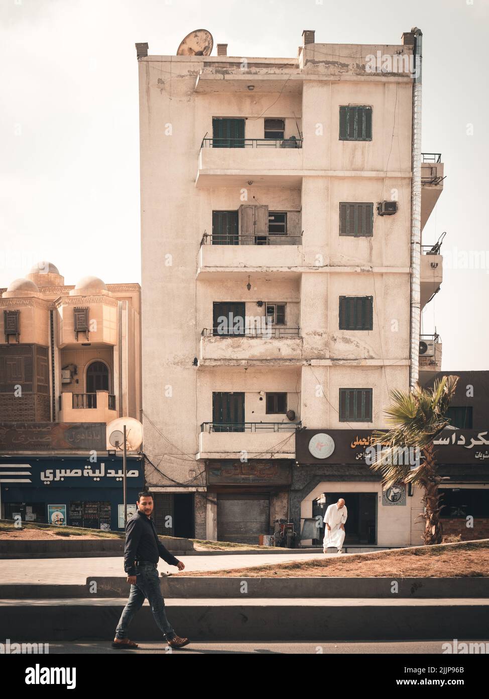 Una passeggiata intorno a Suburbes del Cairo Foto Stock