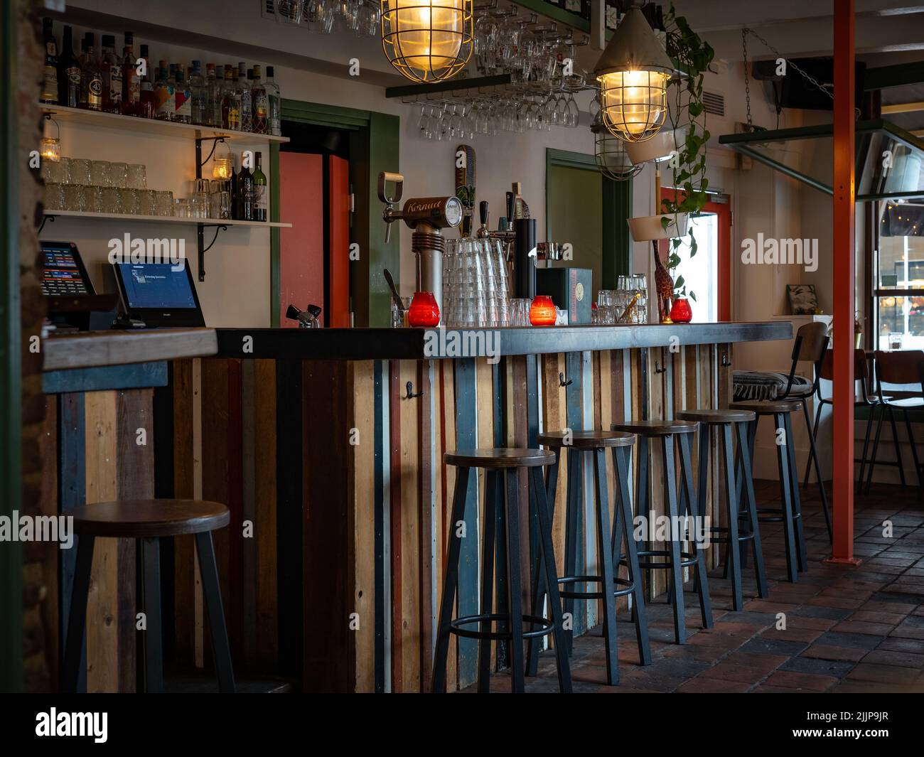 Un bel bar ad Amersfoort, nei Paesi Bassi Foto Stock