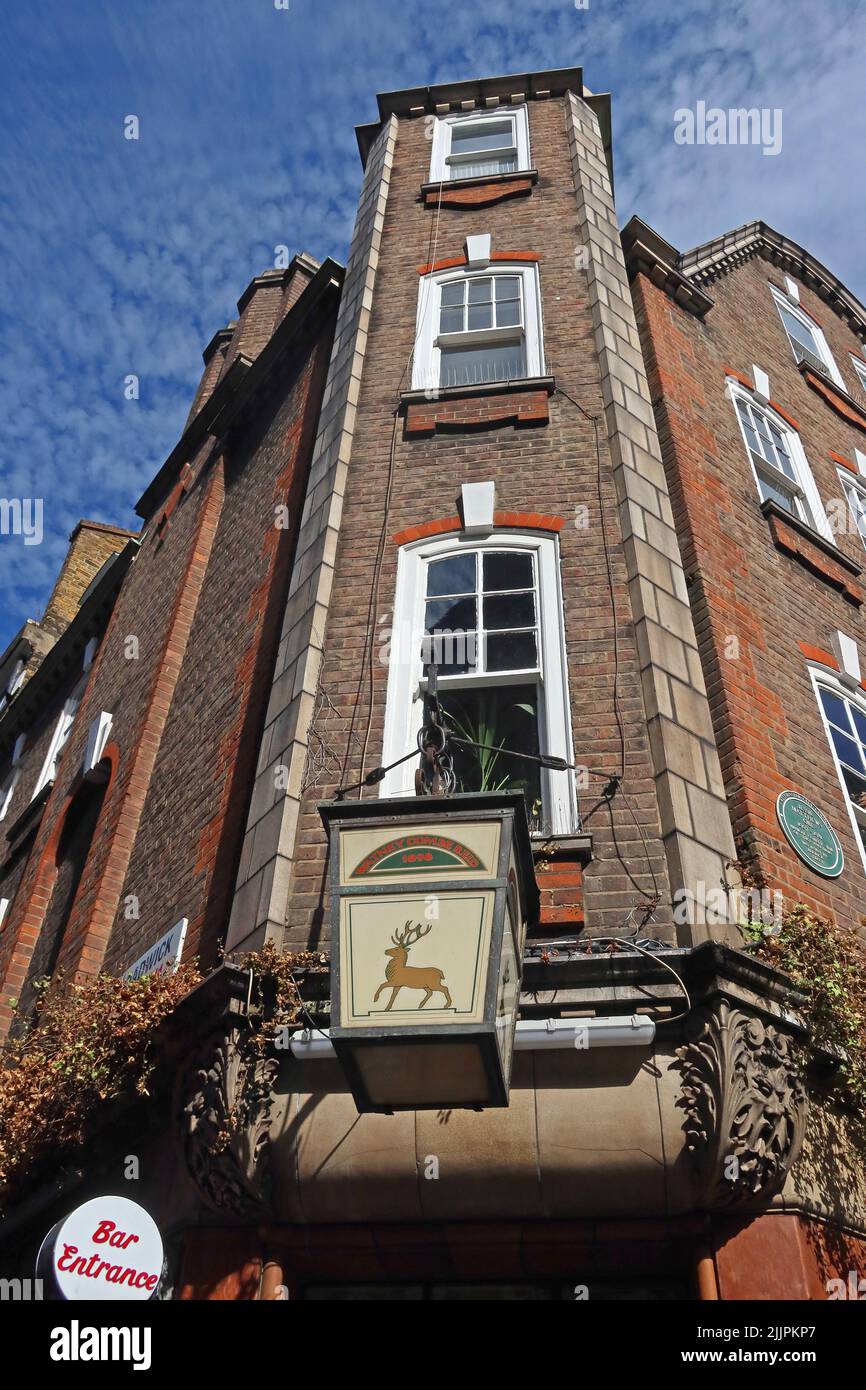 The Blue Post, 22 Berwick St, Soho, Londra, Inghilterra, REGNO UNITO, W1F 0QA Foto Stock