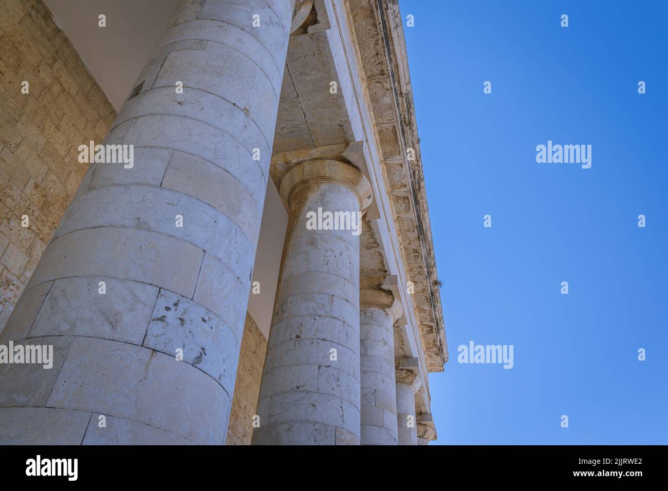 Chiesa di San Giorgio nella vecchia fortezza veneziana nella città di Corfù, su un'isola greca di Corfù Foto Stock
