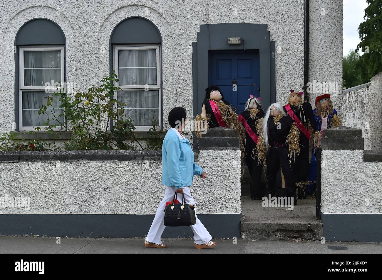 Bambola Spaventapasseri Regolabile - Decorazione Autunnale Con Cappello Di Paglia E Gambe Estensibili - Foto 9