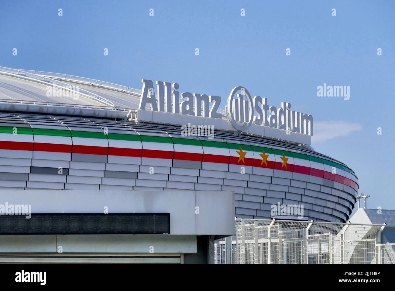 Un bel colpo dello stadio di calcio Juventus Foto Stock