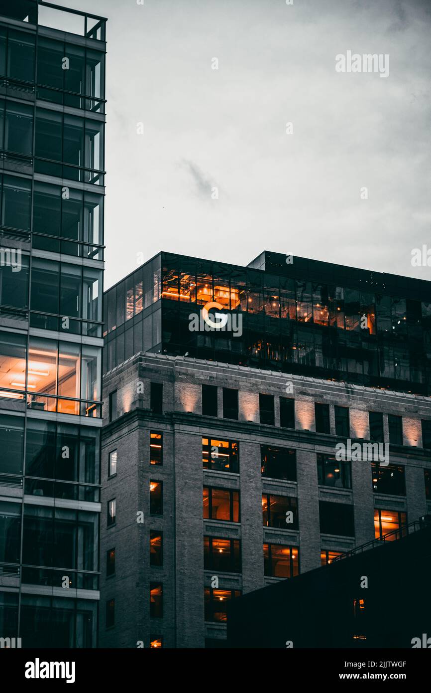 Una vista esterna delle architetture nella Provincia del Québec in Canada Foto Stock