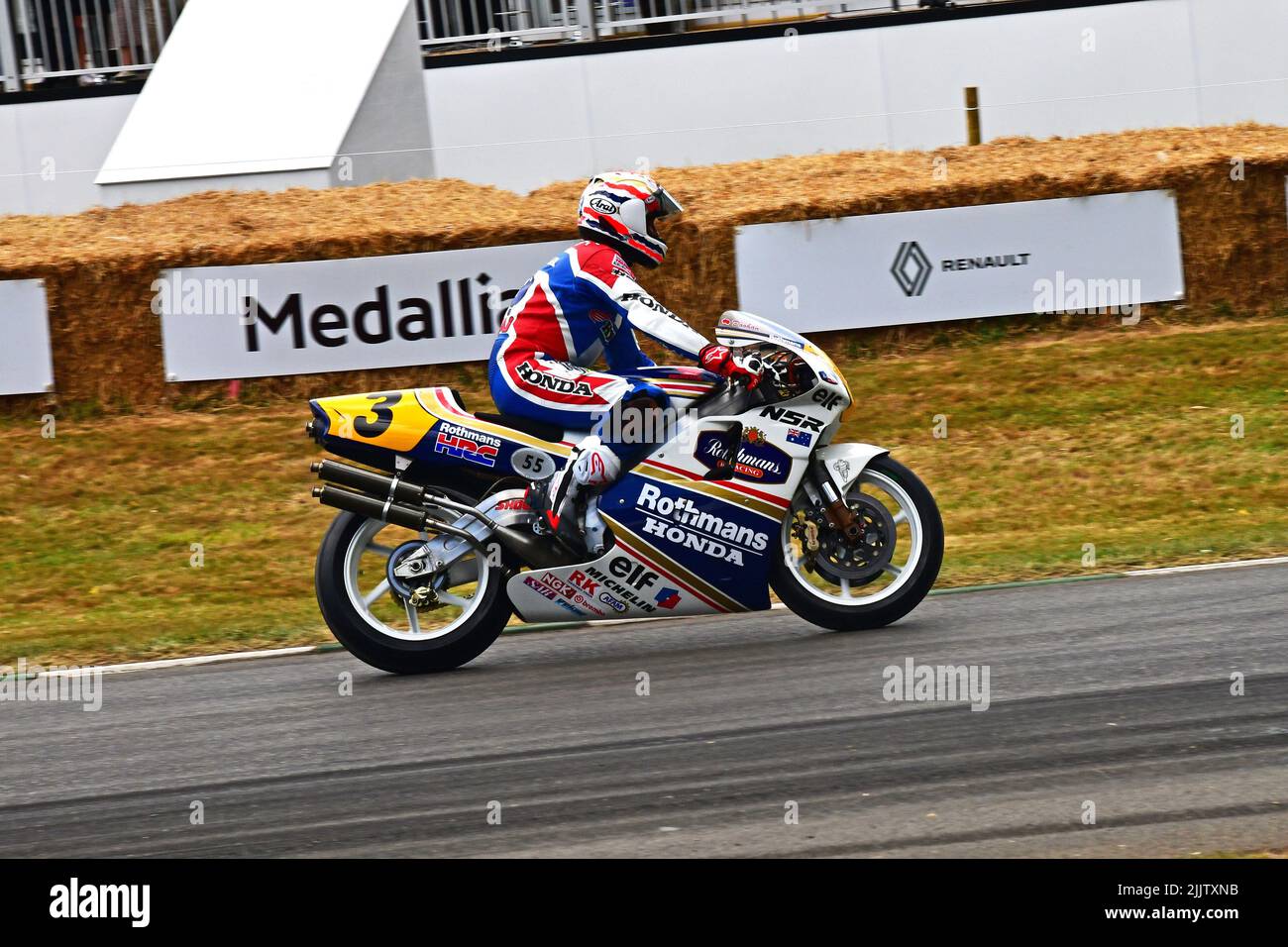 Honda NSR500, due ruote Grand Prix Heroes, Goodwood Festival of Speed, The Innovators - Masterminds of Motorsport, Goodwood House, Chichester, West su Foto Stock