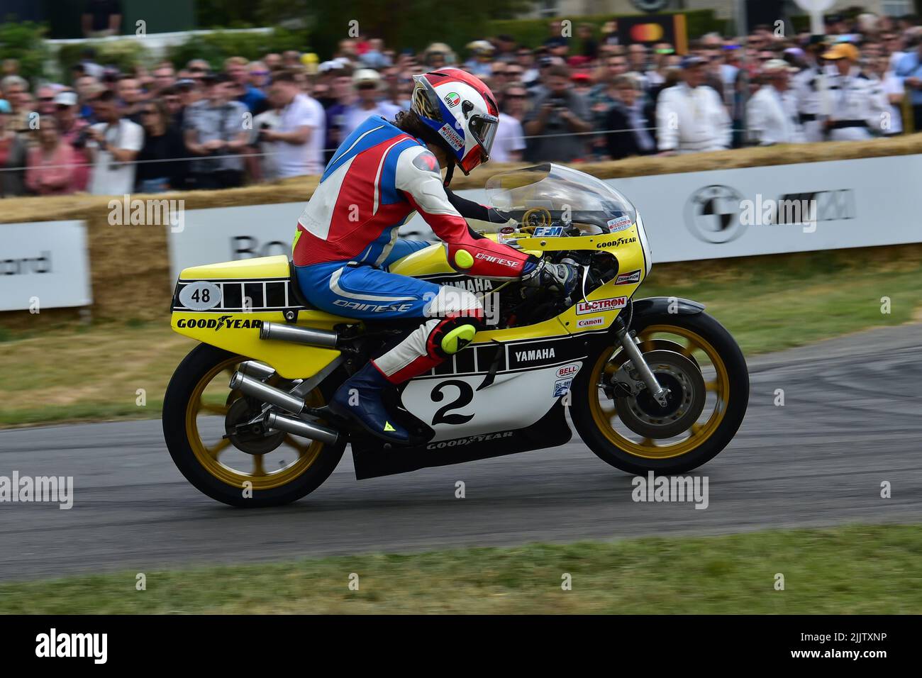 Gerald Armand, Yamaha YZR, due ruote Grand Prix Heroes, Goodwood Festival of Speed, The Innovators - Masterminds of Motorsport, Goodwood House, Chiche Foto Stock