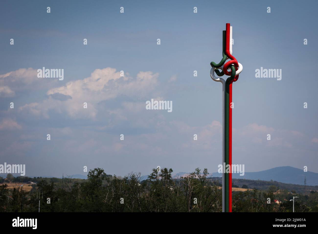 Illustrazione durante la Formula 1 Aramco Magyar Nagydij 2022, Gran Premio Ungherese 2022, 12th round del FIA Formula uno World Championship 2022 dal 28 al 31 luglio 2022 sull'Hungaroring, a Mogyorod, Ungheria - Foto: Antonin Vincent / DPPI/DPPI/LiveMedia Foto Stock