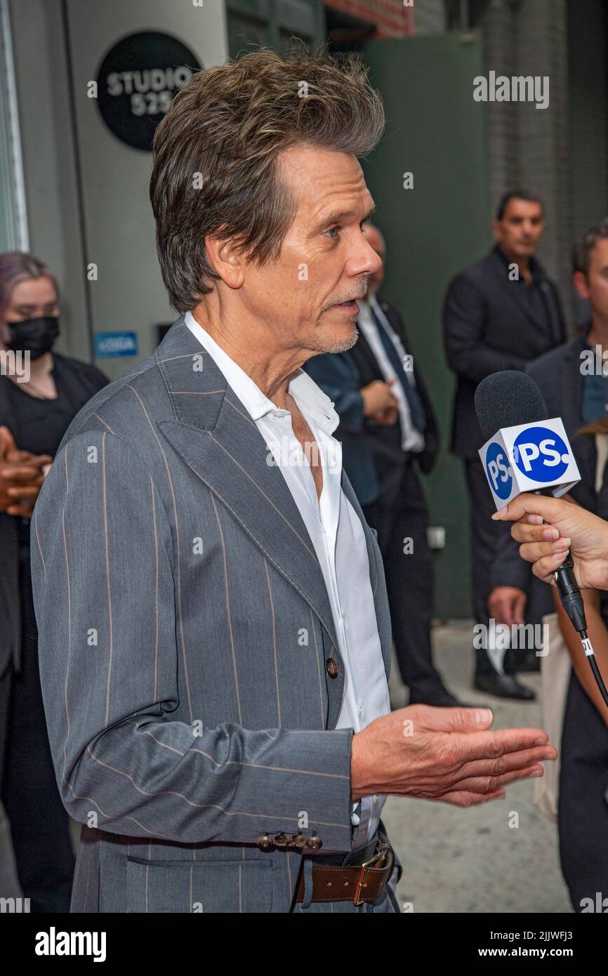 New York, Stati Uniti. 27th luglio 2022. Kevin Bacon partecipa al "LORO" New York Premiere allo Studio 525 a New York City. (Foto di Ron Adar/SOPA Images/Sipa USA) Credit: Sipa USA/Alamy Live News Foto Stock