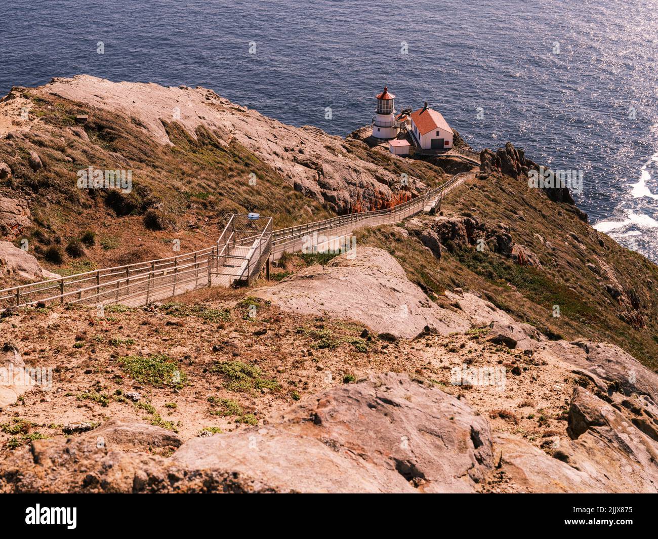 Point Reyes National Seashore Lighthouse, California Foto Stock