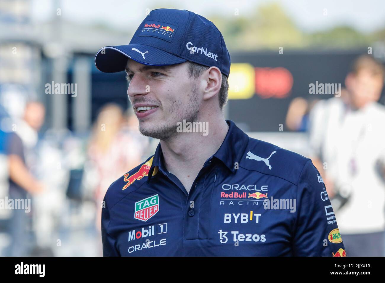 Magyorod, Ungheria. 28th luglio 2022. Magyorod, Ungheria. Luglio 28th 2022. Formula 1 Gran Premio d'Ungheria a Hungaroring, Ungheria. Nella foto: Max Verstappen (NLD) di Red Bull Racing Credit: Piotr Zajac/Alamy Live News Foto Stock